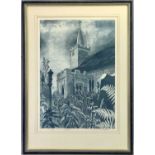 RICHARD BAWDEN artist's proof print - St Mary's Church, Great Camfield, signed and titled in pencil,