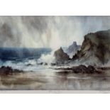 G V GADD limited edition colour print (108/350) - stormy seas, 29.5 x 41.5cms, various other prints,