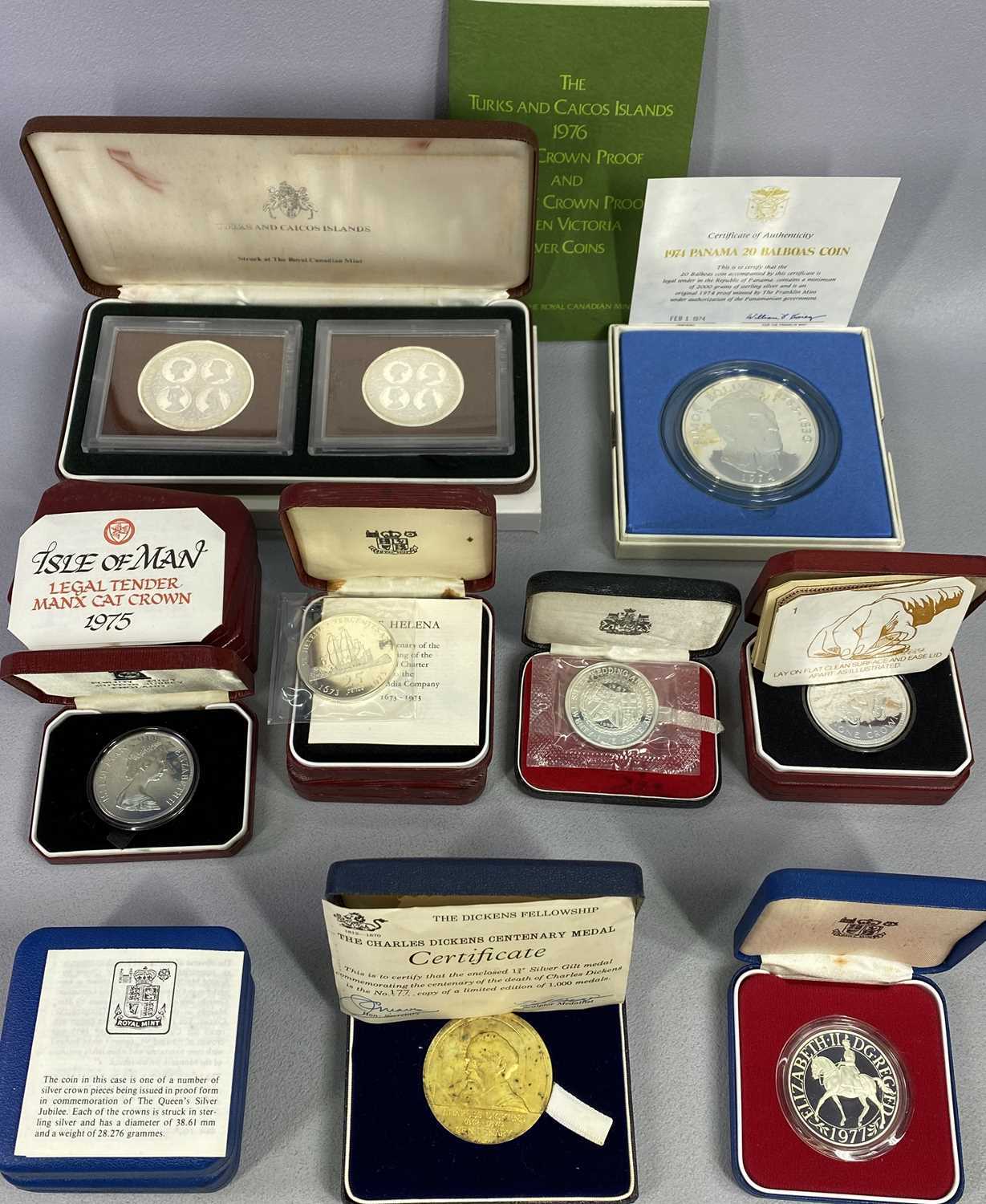 ROYAL MINT, POBJOY & OTHER PROOF SILVER COMMEMORATIVES - to include 3 x 1977 Queen's Silver