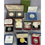 ROYAL MINT, POBJOY & OTHER PROOF SILVER COMMEMORATIVES - to include 3 x 1977 Queen's Silver
