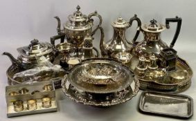 JAMES DIXON & SONS EPBM and other makers EPNS tea and tableware, a good mixed quantity to include