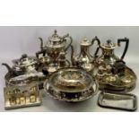 JAMES DIXON & SONS EPBM and other makers EPNS tea and tableware, a good mixed quantity to include