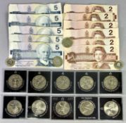 ROYAL MINT SEALED COLLECTION OF 7 X 1988 DATED PROOF COINS, a sealed Royal Mint 1999 £5 coin