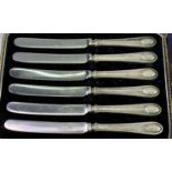 CASED SILVER & EPNS CUTLERY and a pair of cased silver salts to include a near complete sugar