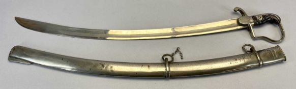 PRUSSIAN MODEL 1811 BLUCHER CAVALRY SABRE (Amended description) - 81cms broad curved fullered blade,