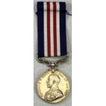 GEORGE V MILITARY MEDAL FOR BRAVERY IN THE FIELD - awarded to 11322 Cpl A Colling R.F.A