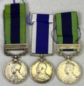 GEORGE V MIXED MEDALS GROUP OF 3 - a Navy Long Service and Good Conduct awarded to 302785 Harry