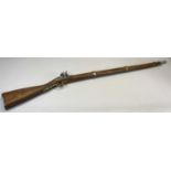 REPRODUCTION FRENCH FLINTLOCK MUSKET - the lock plate stamped 'Manufactures Saint Etienne', 139cms L