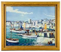 ‡ DONALD GREIG (British, 1916-2009) colour print - 'The Harbour, St Ives', 39 x 50cmsComments: