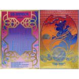 REPRODUCTION 1967 BLACK-LIGHT PSYCHEDELIC POSTERS FOR THE WHO AND FIFTH DIMENSION CLUB, The Who