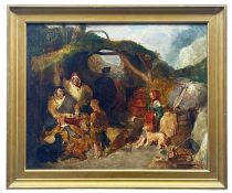 AFTER EDWIN LANDSEER watercolour - 'The Illicit Still', after the original in Apsley House, 42 x