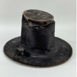 VICTORIAN WELSH SILK STOVEPIPE HAT, het GymreigComments: crushed, creased, damaged.