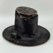 VICTORIAN WELSH SILK STOVEPIPE HAT, het GymreigComments: crushed, creased, damaged.
