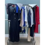 RAIL OF ASSORTED LADIES CLOTHING, including dresses, jackets, cocktail dresses, skirts, trousers,
