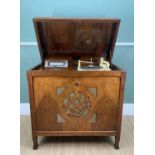 McMICHAEL 'ALL ELECTRIC' RADIO GRAMMOPHONE, in walnut cabinet, fitted BSR Monarch 33/78 RPM