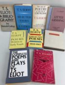 ELIOT (T. S.) collection various poetical works, some 1st editions, Faber & Faber, including '