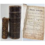 RICHARD MORRIS / MORYS PREPARED WELSH BIBLE dated 1746, printed by Joseph Bentham, Cambridge (Caer-