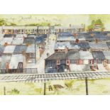 ‡ RAY EVANS watercolour - entitled bottom right 'Llanhilleth, Ebbw Vale', and on Musselwhite Gallery