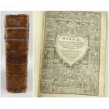 THE 'BREECHES' BIBLE, Translated according to the Hebrew..., Geneva version, Black Letter, wood-
