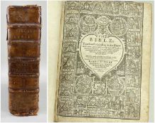 THE 'BREECHES' BIBLE, Translated according to the Hebrew..., Geneva version, Black Letter, wood-