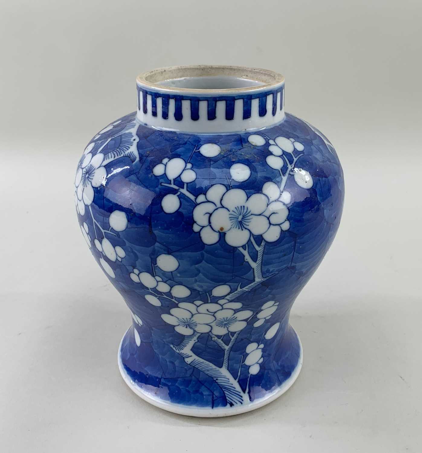 THREE CHINESE BLUE & WHITE PORCELAIN VESSELS, comprising pair of Kangxi-style baluster jars - Image 3 of 26