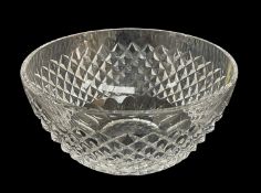 WATERFORD CRYSTAL 8-INCH CUT GLASS SALAD BOWL in original box and packing, 20cms diam.