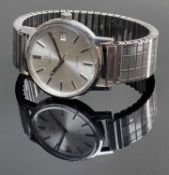 OMEGA GENEVE STAINLESS STEEL WRISTWATCH, ref. Tool 9070, 17J manual wind cal 1030 movement,