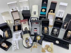 ASSORTED LADIES FASHION WRISTWATCHES, some with accessories (39)