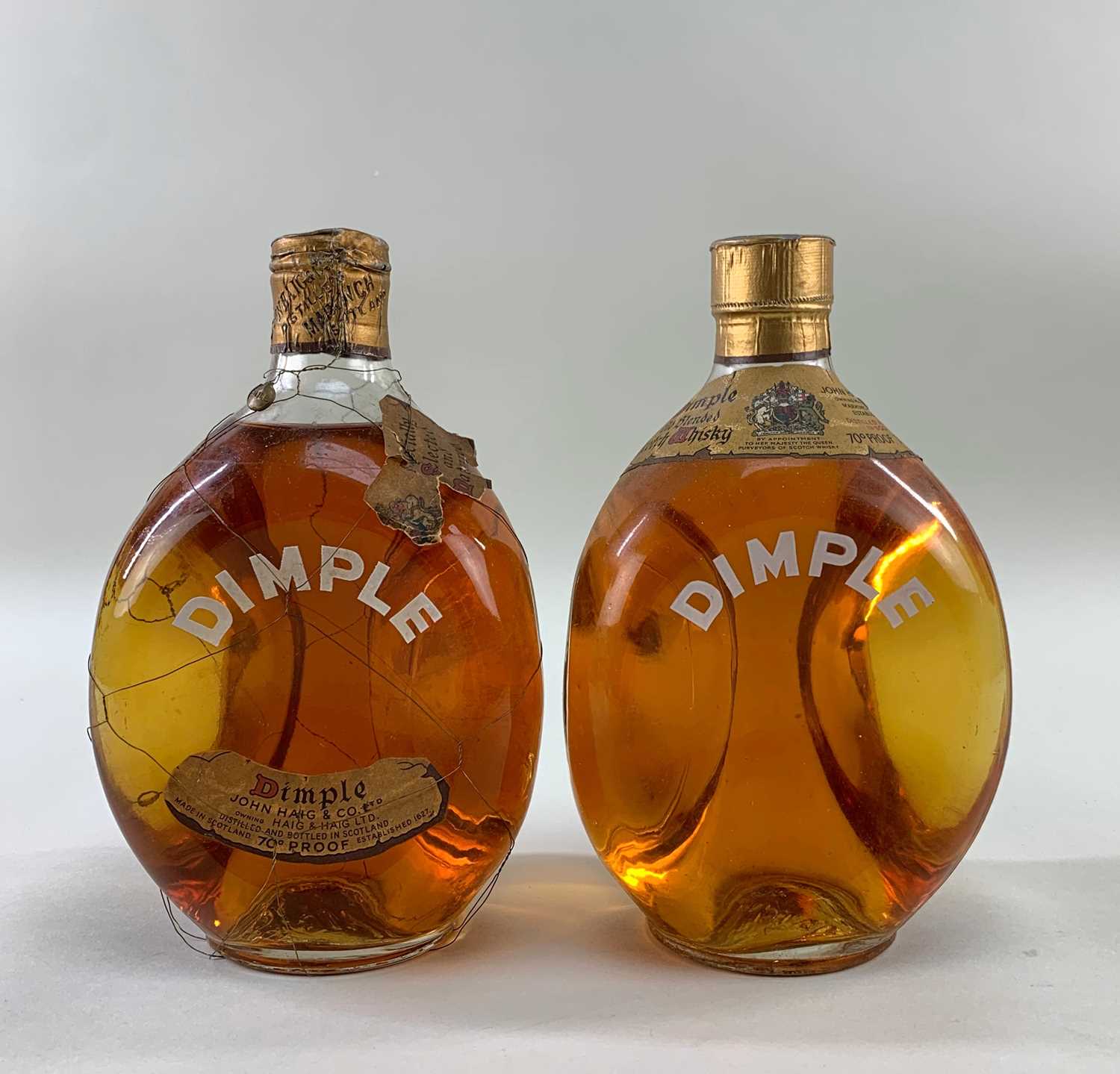 TEN BOTTLES OF BLENDED WHISKY comprising: two 26 & 2/3fl.oz bottles of Dimple 70° proof ( - Image 3 of 8