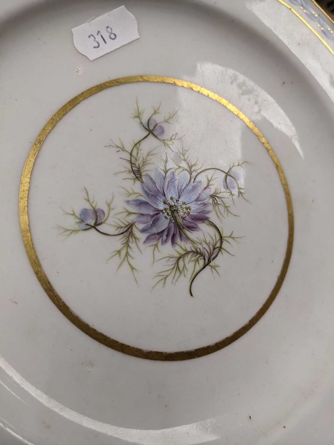 THREE CROWN DERBY PORCELAINS, c. 1782-1825, comprising dessert plate, centre painted with nigella - Image 10 of 12