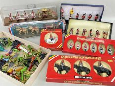 ASSORTED COLLECTABLE TOYS comprising boxed Britains Lifeguards and Horseguards, boxed Britains