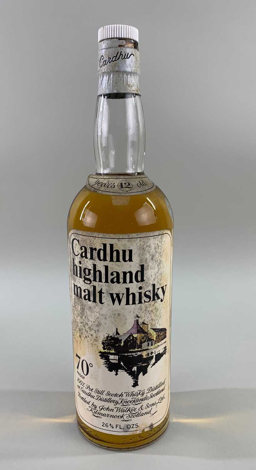 TWO BOTTLES OF CARDU HIGHLAND MALT WHISKY both 26 & 2/3 fl.oz 70° indicating pre-1980 bottlings - Image 2 of 4