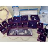 ASSORTED SILVER JEWELLERY, comprising a variety of earrings, necklaces, bracelets, and rings (qty)