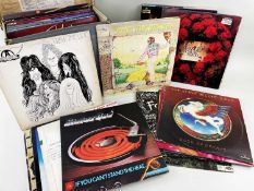 COLLECTION OF VINYL RECORDS, including artists such as Elton John, Aerosmith, John Lennon, and