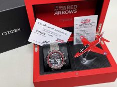 CITIZEN R.A.F. 'RED ARROWS' CHRONOGRAPH BRACELET WATCH, stainless steel, limited edition (2155/9999)