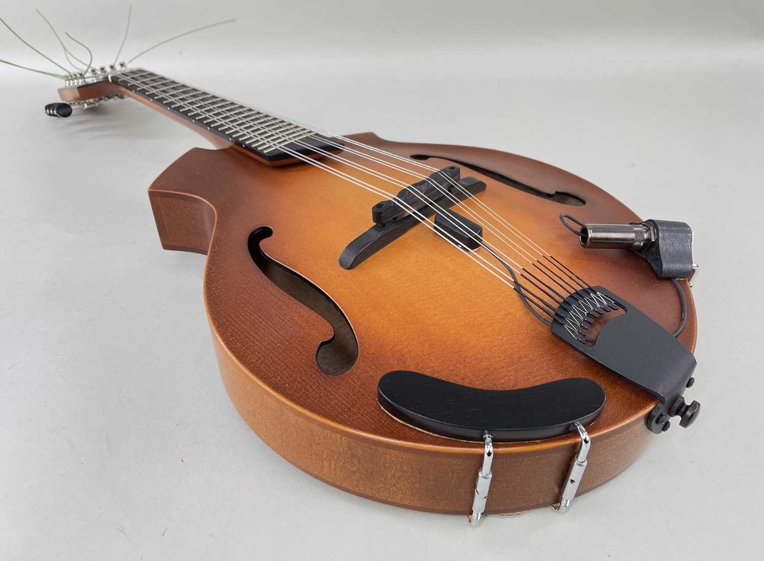 BREEDLOVE ACOUSTIC MANDOLIN, with 'S' shaped sound holes, pickup attached at the base of mandolin, - Image 2 of 4