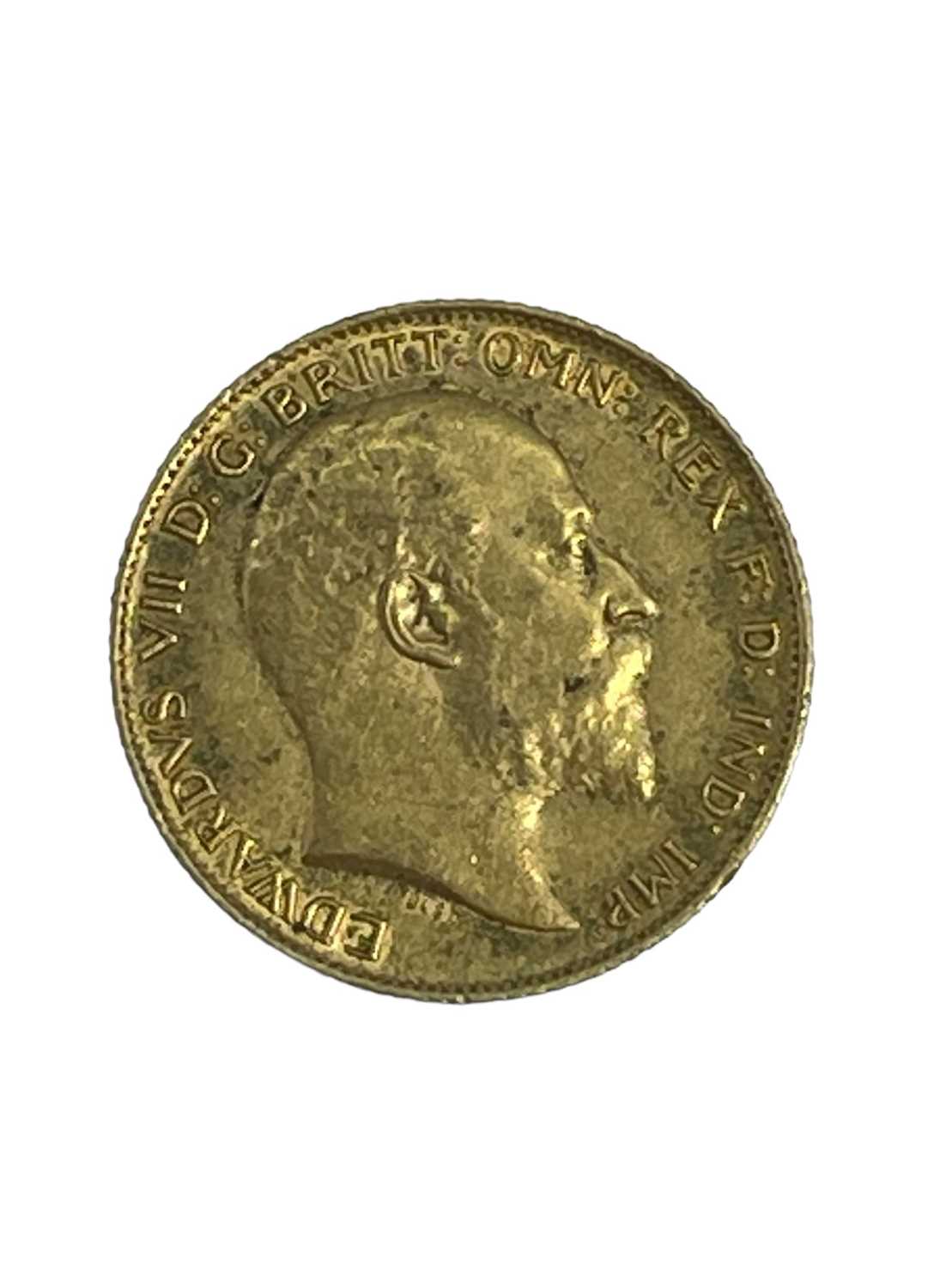 EDWARD VII GOLD HALF SOVEREIGN, 1909, 3.9gms Provenance: private collection Pembrokeshire, consigned - Image 2 of 2