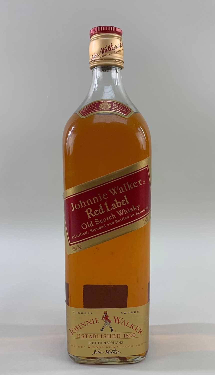 SIX BOTTLES OF MALT & BLENDED WHISKY comprising: one litre Johnnie Walker Red Label 43%, one litre - Image 5 of 8