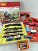 ASSORTED HORNBY RAILWAY ITEMS COMPRISING boxed RS.608. Flying Scotsman part set, various boxed