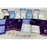 ASSORTED SILVER JEWELLERY, comprising, necklaces, rings, and earrings (qty)