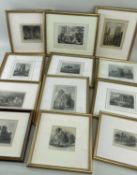 COLLECTION OF 18TH & 19TH CENTURY COLOURED PRINTS, mainly of various aspects of Llandaff