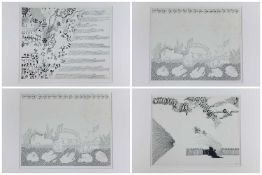 WALTER WHALL BATTISS (South African, 1906-1982) four monochrome prints - one entitled 'Land and