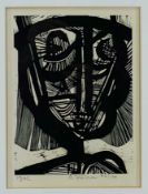 ‡ CECIL SKOTNES (South African, 1926-2009) limited edition (65/100) screenprint - abstract head