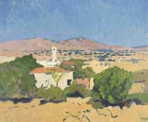 ‡ COLIN GRAHAM FREDERICK HAYES (1919-2003) oil on canvas – 'Euboa, Greece', signed, 62 x 73cms