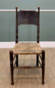 ATTRIBUTED TO WILLIAM BIRCH FOR LIBERTY: ARTS & CRAFTS SIDE CHAIR, stained oak with ring-turned