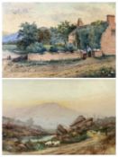 VICTORIAN WATERCOLOURS (2) to include M A WALKER of Liverpool, signed artist details, titled