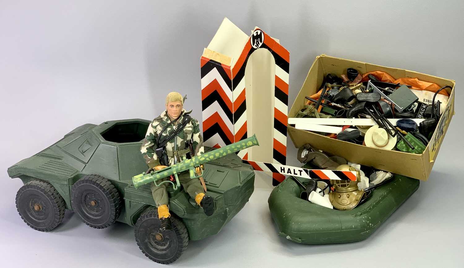 ACTION MAN - a collection of unboxed figures, accessories and clothing including an Irwin Scout car, - Image 2 of 3