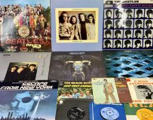 LP RECORDS - a collection in two boxes, various genres from 1970s, 80s Rock, Pop and Punk