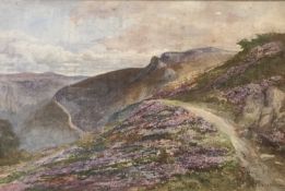 AUGUSTUS FEYEN PERRIN (British 1838 - 1918) watercolour, titled verso 'The Sychnant Pass, signed