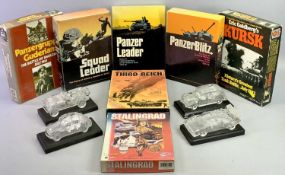 THE AVALON HILL GAME COMPANY - Five Second World War Battle Simulation games and two other similar